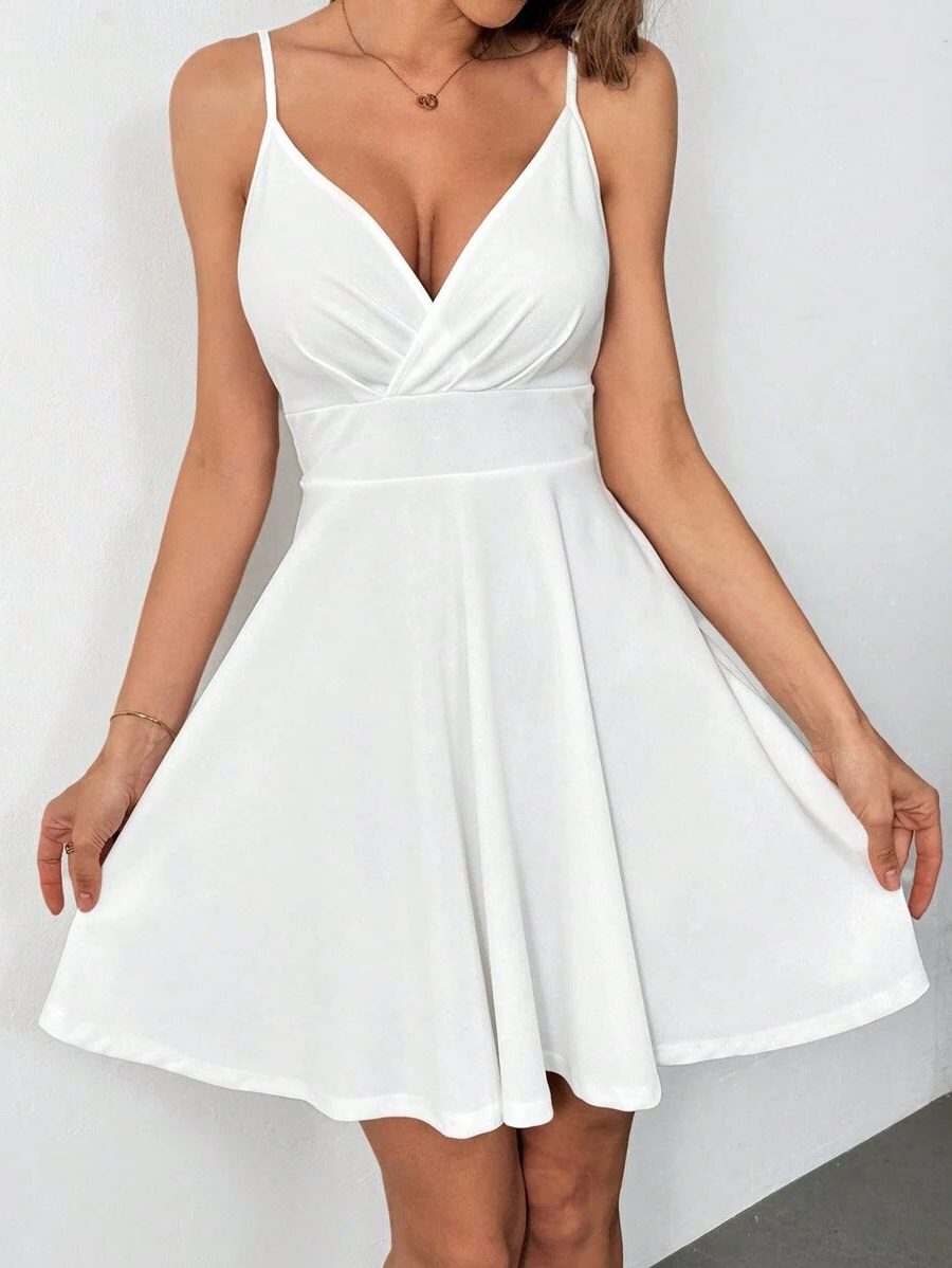 A-Line Dress with V-Neck for Women