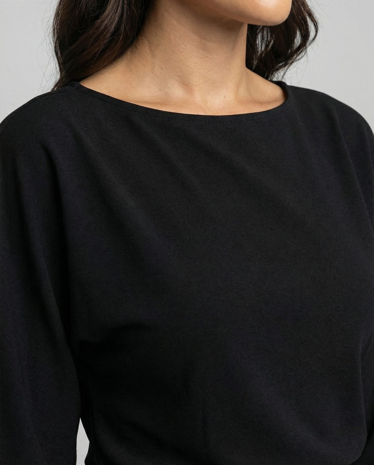 Belted Crew Neck Wide Leg Jumpsuit for Women - View 3