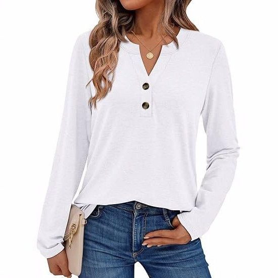 Button-Down Long Sleeve Blouse for Women - View 2
