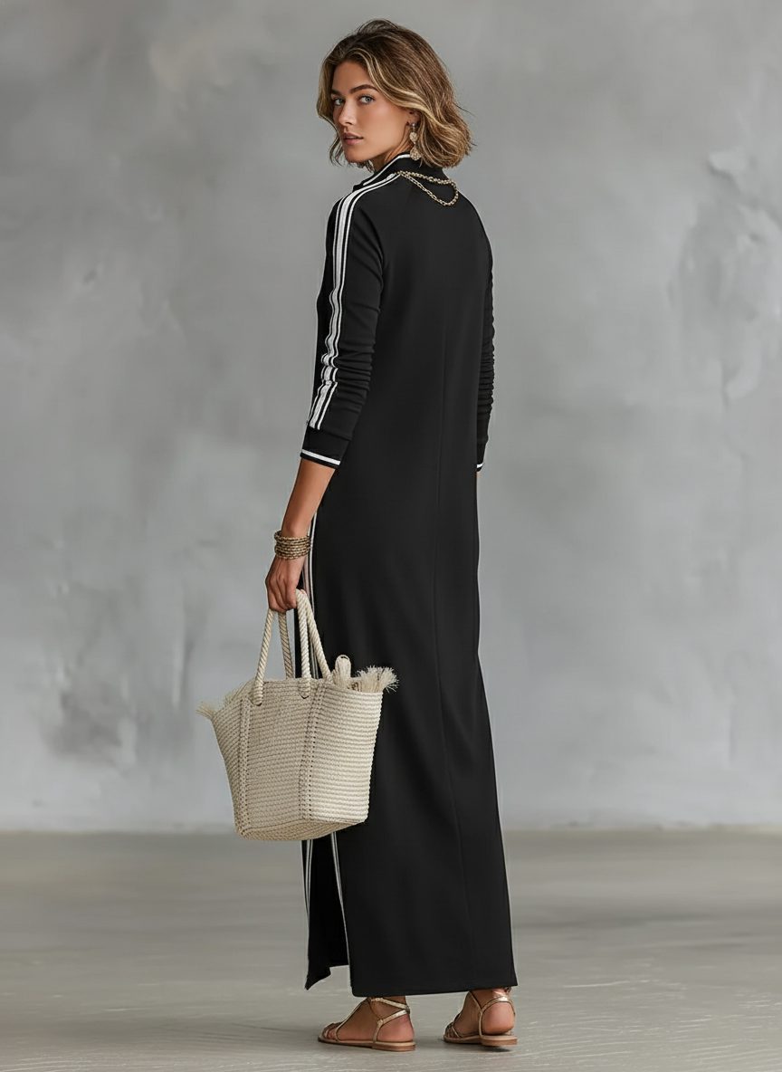 Button Down Maxi Shirt Dress for Women - View 2