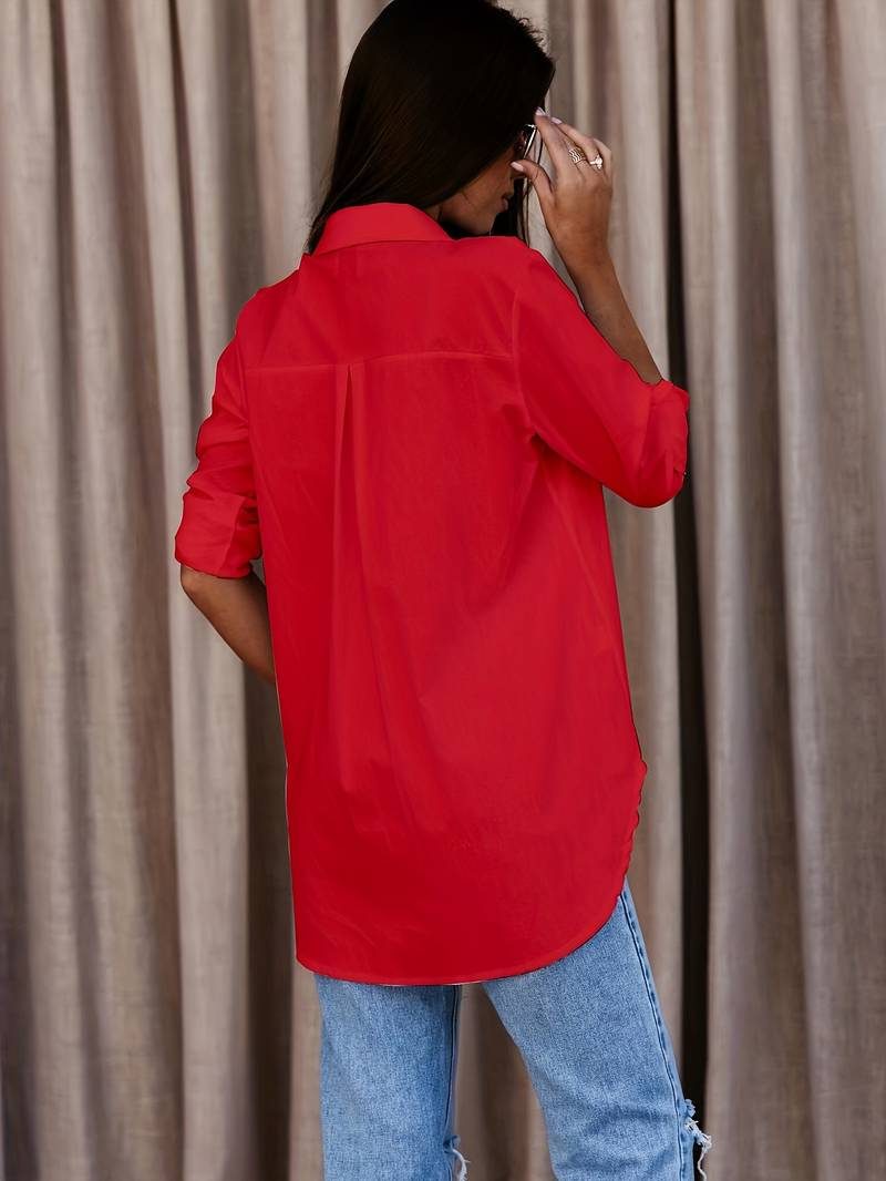 Button-Down Oversized Shirt for Women