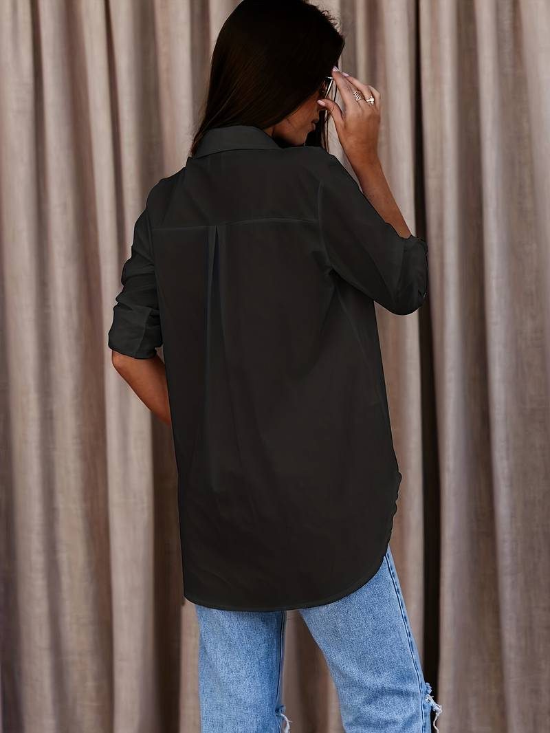 Button-Down Oversized Shirt for Women
