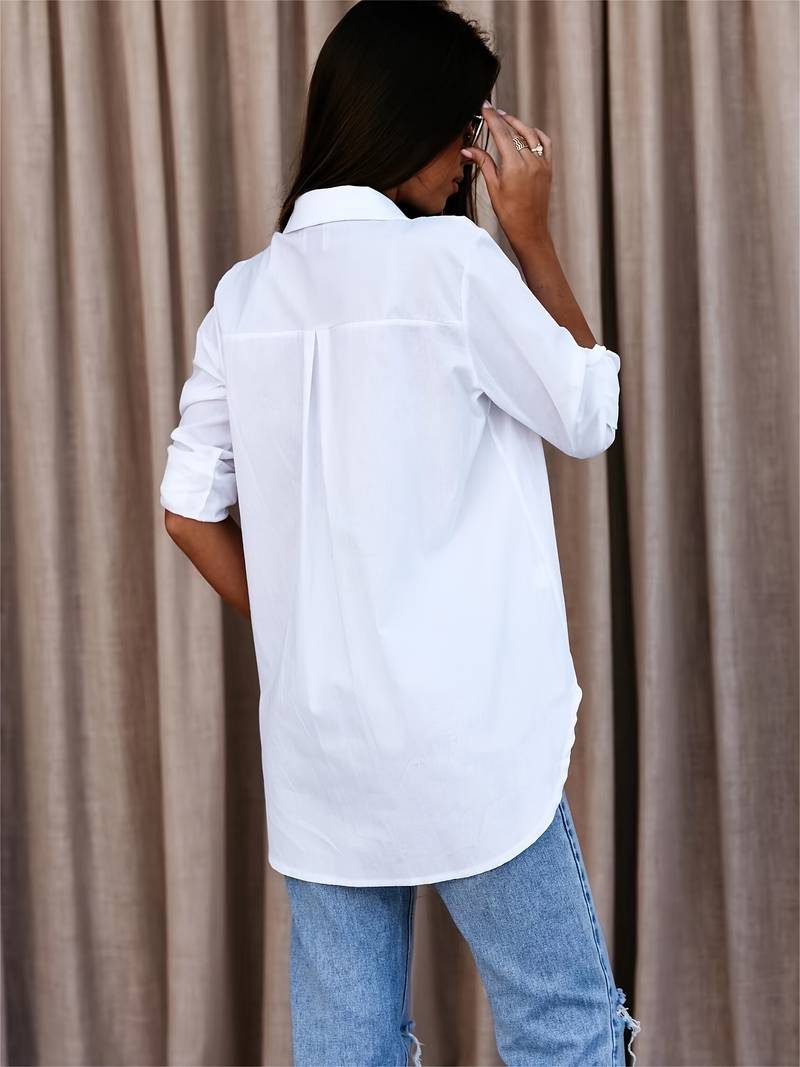 Button-Down Oversized Shirt for Women