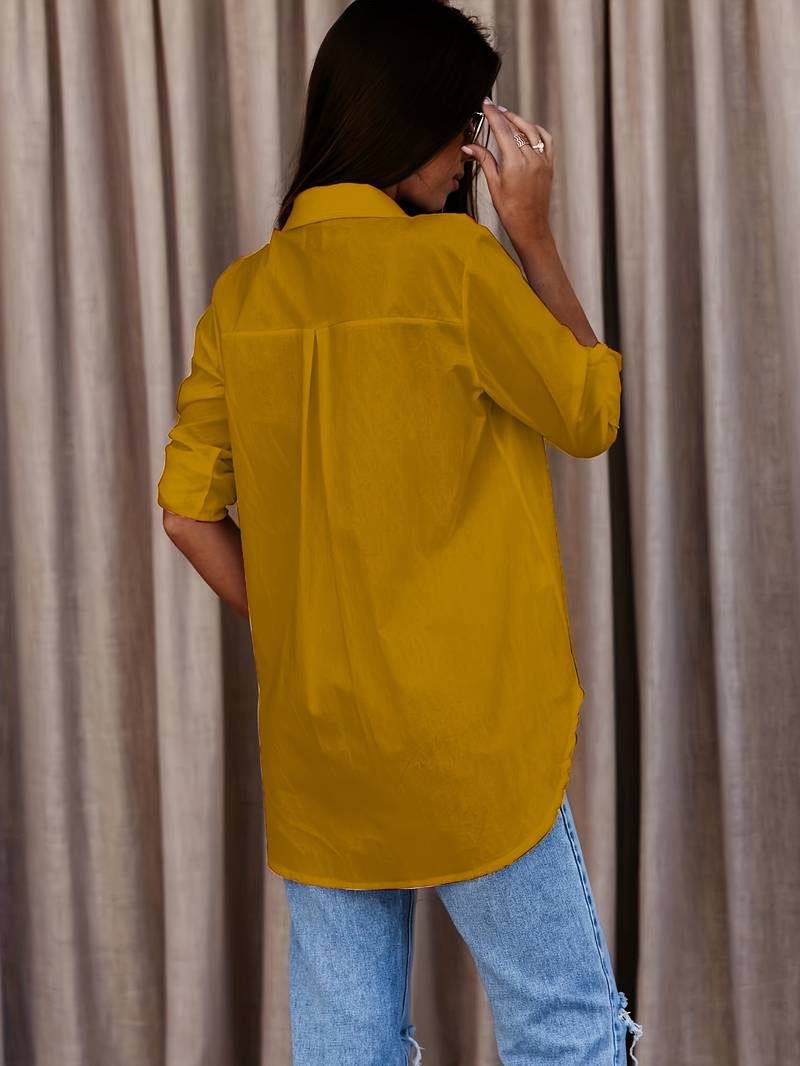 Button-Down Oversized Shirt for Women