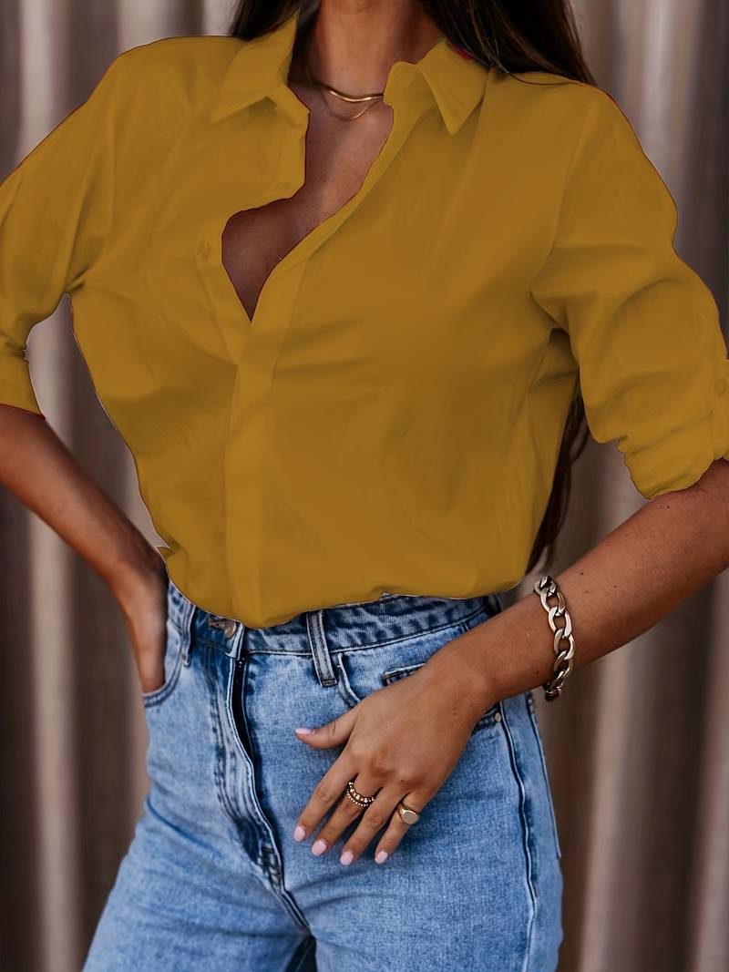 Button-Down Oversized Shirt for Women - View 4