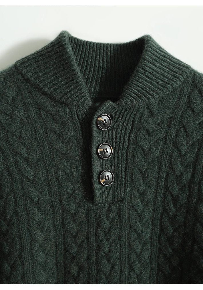 Cable Knit Button-Up Sweater for Women - View 18