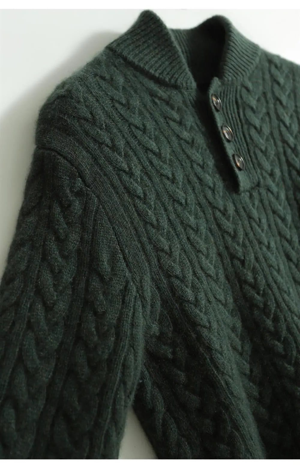 Cable Knit Button-Up Sweater for Women - View 19