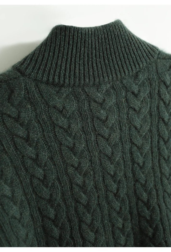 Cable Knit Button-Up Sweater for Women - View 20