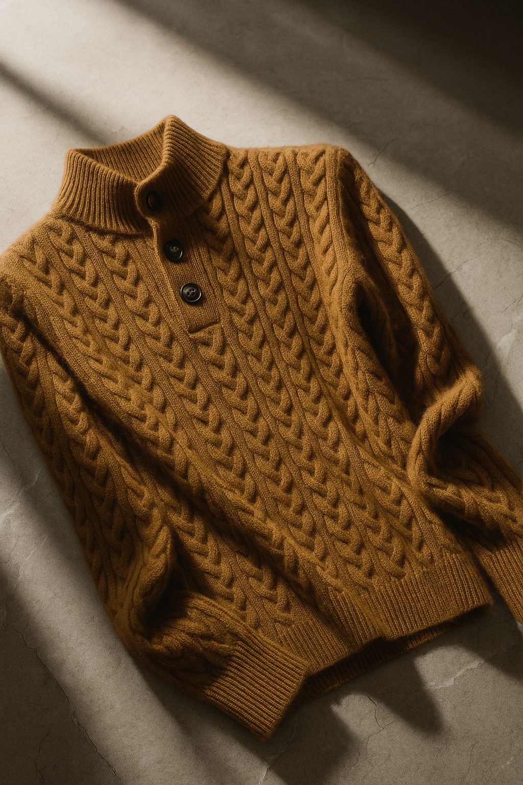 Cable Knit Button-Up Sweater for Women - View 22