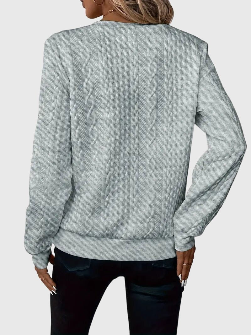 Cable Knit Half-Zip Jumper for Women - View 18