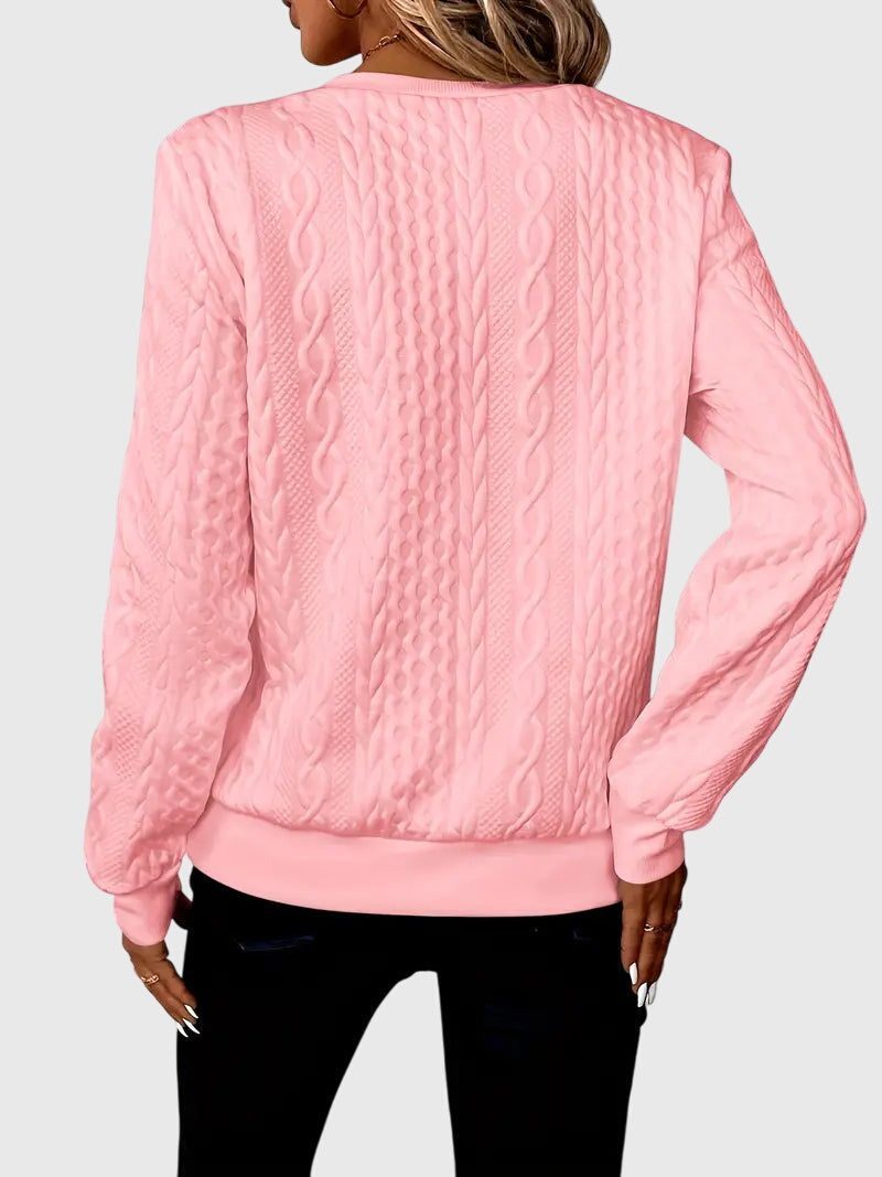 Cable Knit Half-Zip Jumper for Women - View 22