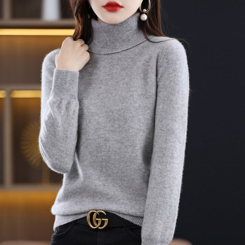 Cashmere Knit Roll Neck Jumper for Women