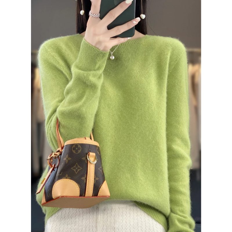Cashmere Pullover with Crew Neck for Women