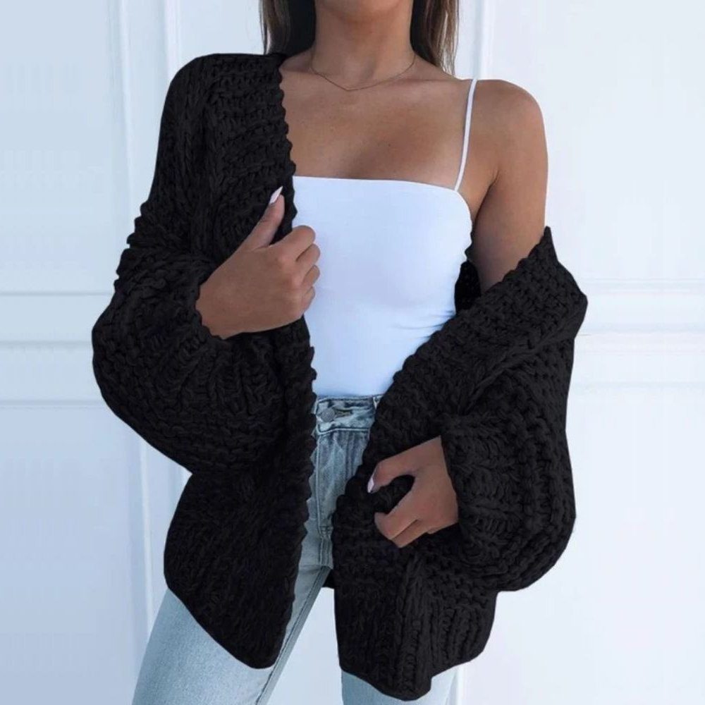 Chunky Knit Oversized Cardigan for Women - View 5