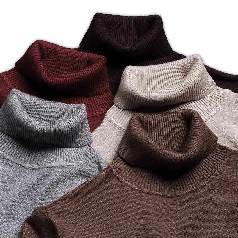 Chunky Knit Roll Neck Sweater for Women