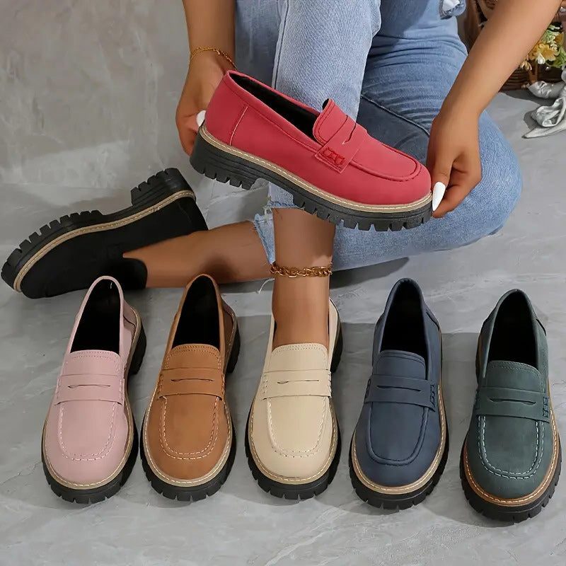 Chunky Loafers with Lug Sole for Women - View 16