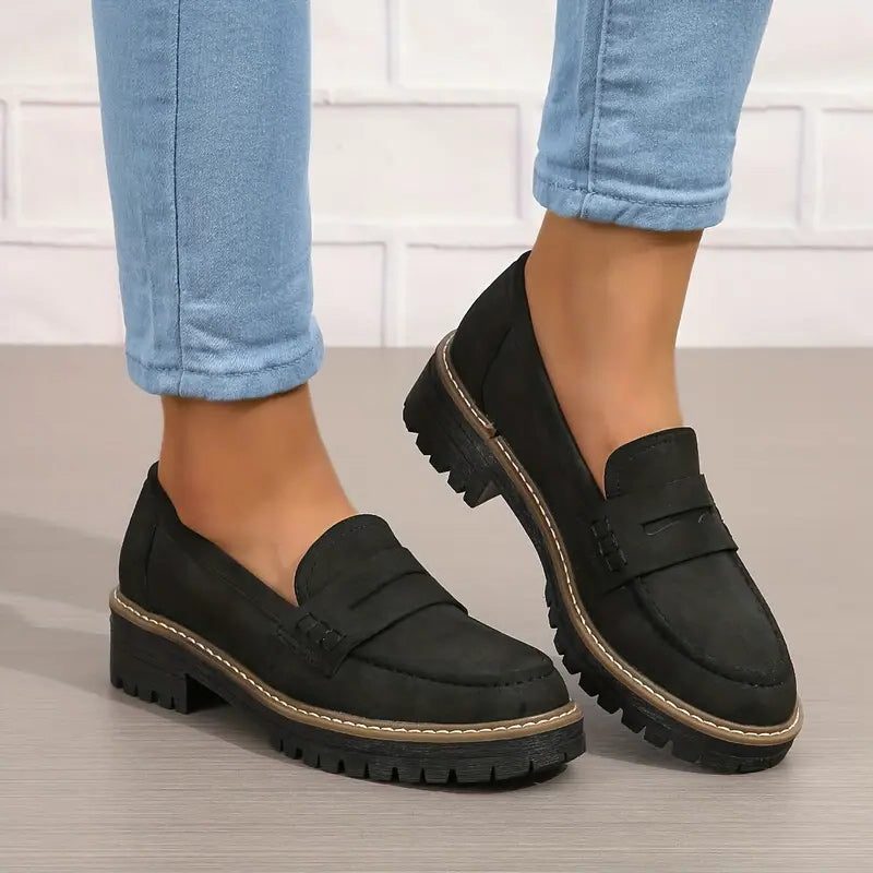 Chunky Loafers with Lug Sole for Women - View 17