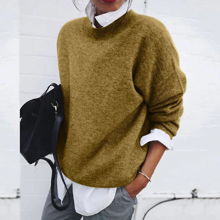 Crew Neck Knit Jumper for Women
