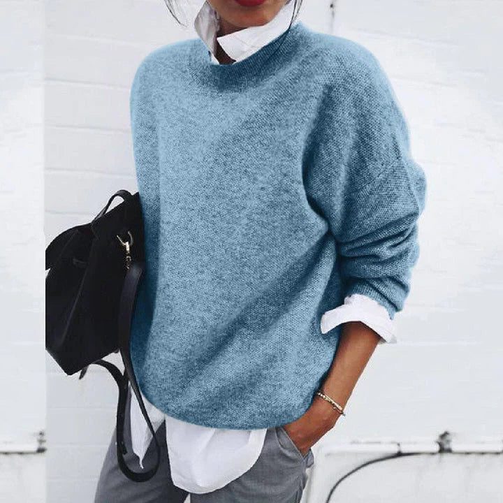 Crew Neck Knit Jumper for Women