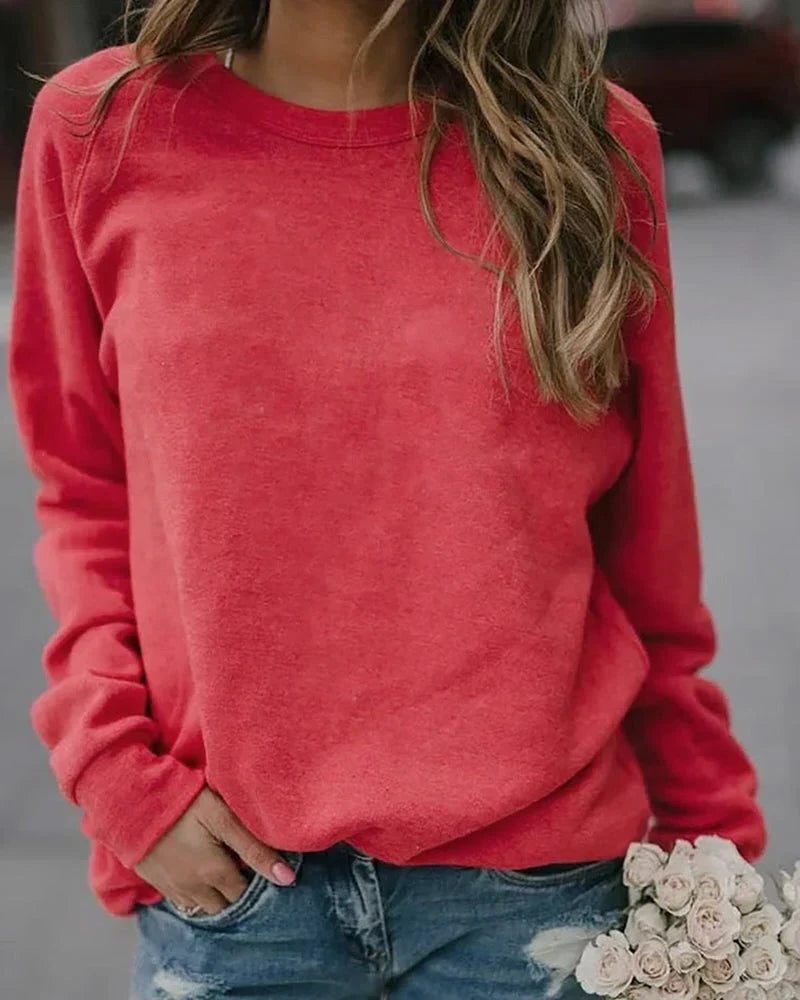 Crew Neck Sweatshirt for Women