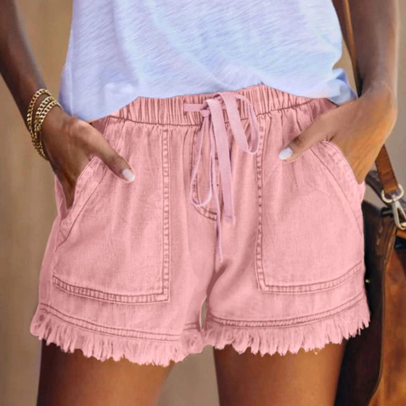 Denim High-Waisted Shorts for Women