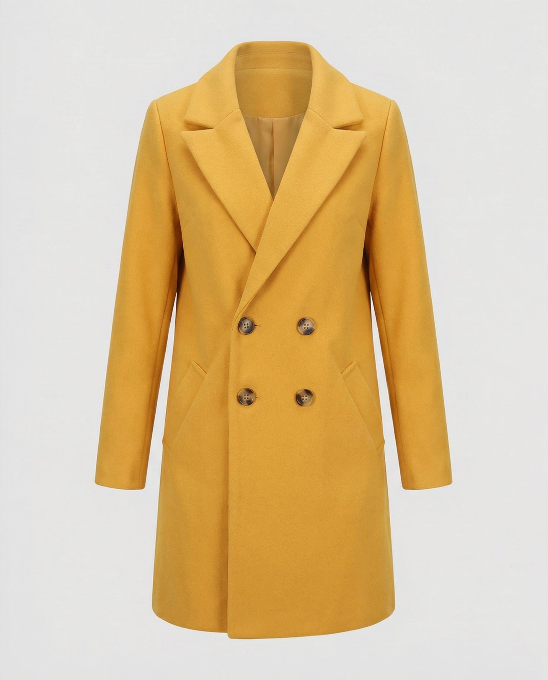 Double-Breasted Wool Coat for Women - View 3