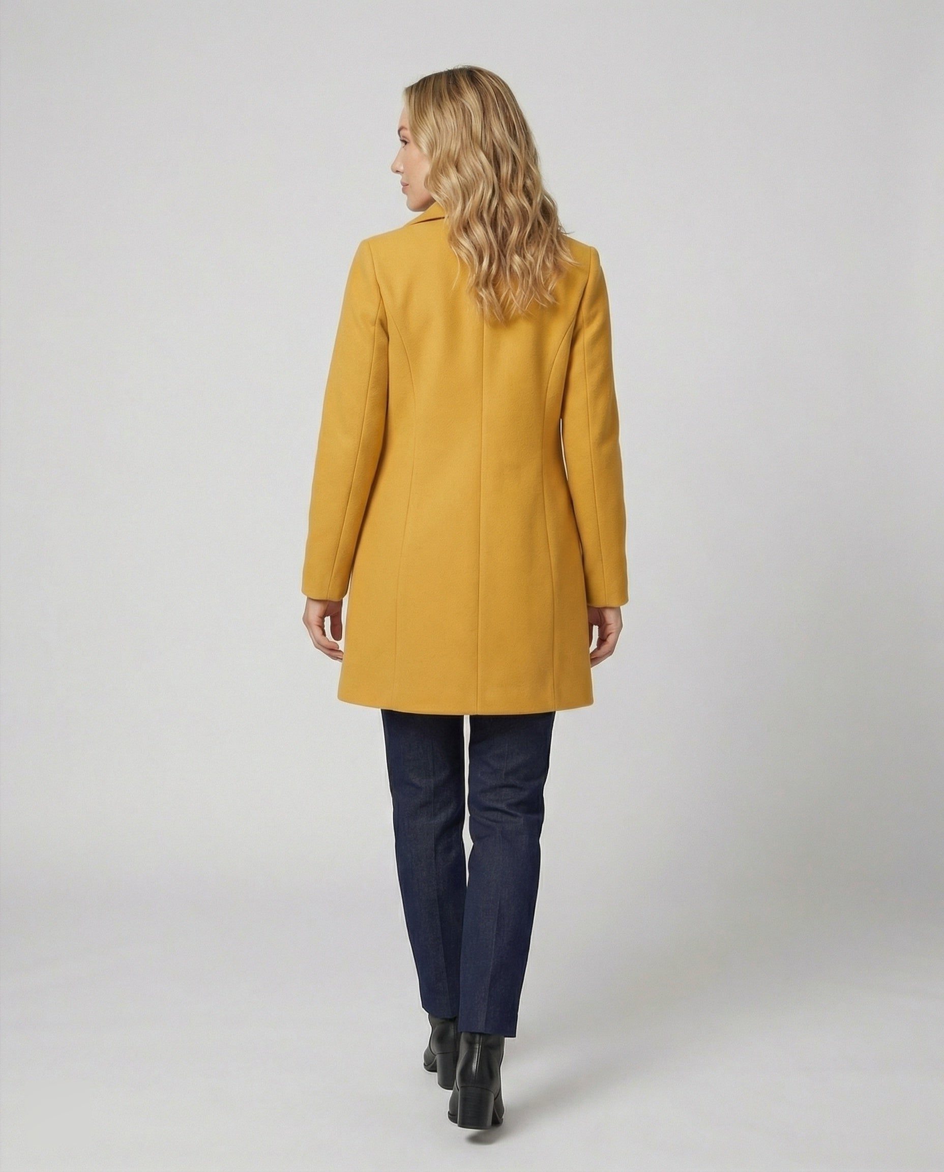 Double-Breasted Wool Coat for Women - View 4