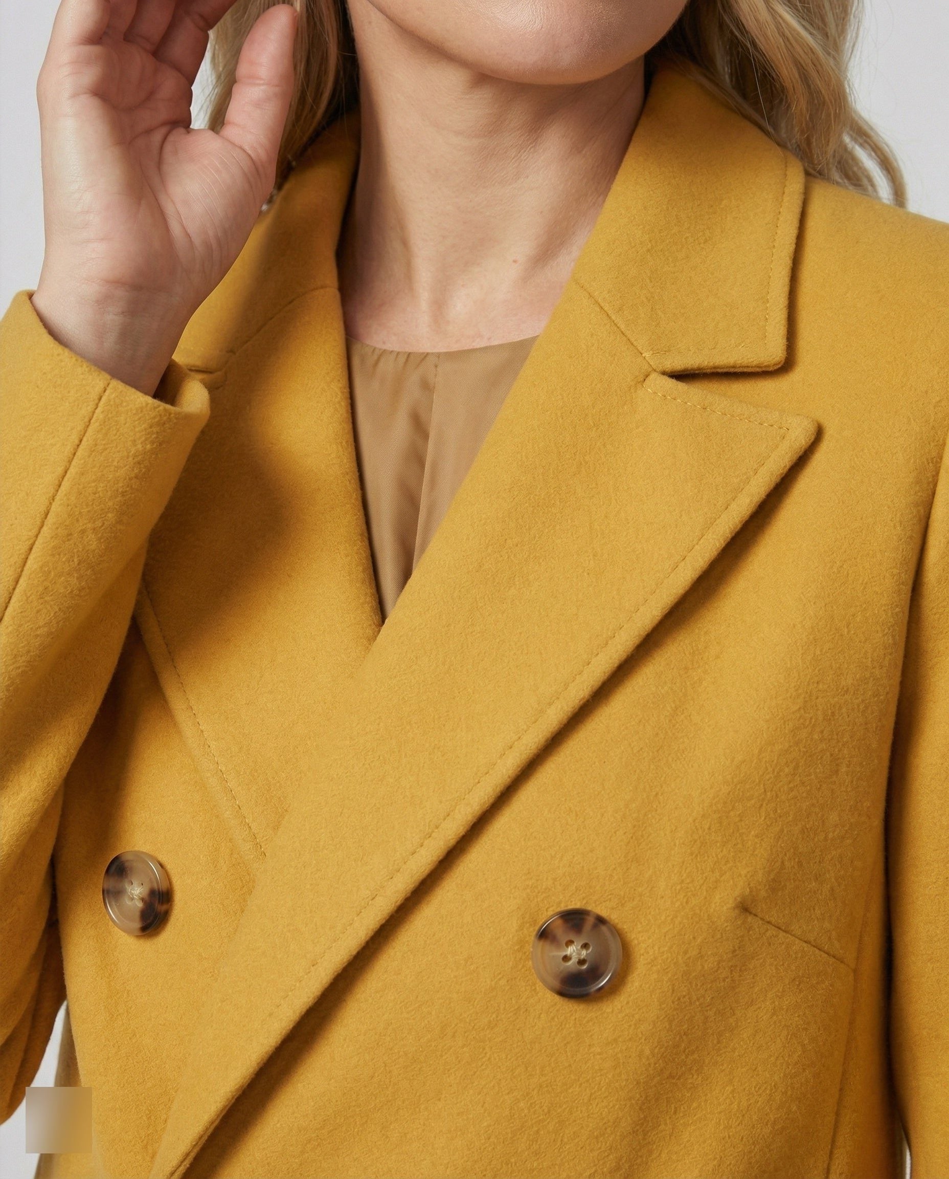 Double-Breasted Wool Coat for Women - View 5