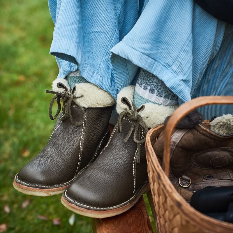 Fleece-Lined Lace-Up Winter Boots for Women - View 5