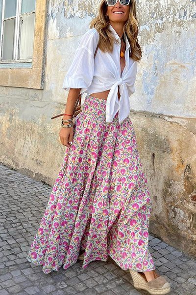 Floral Maxi Skirt for Women