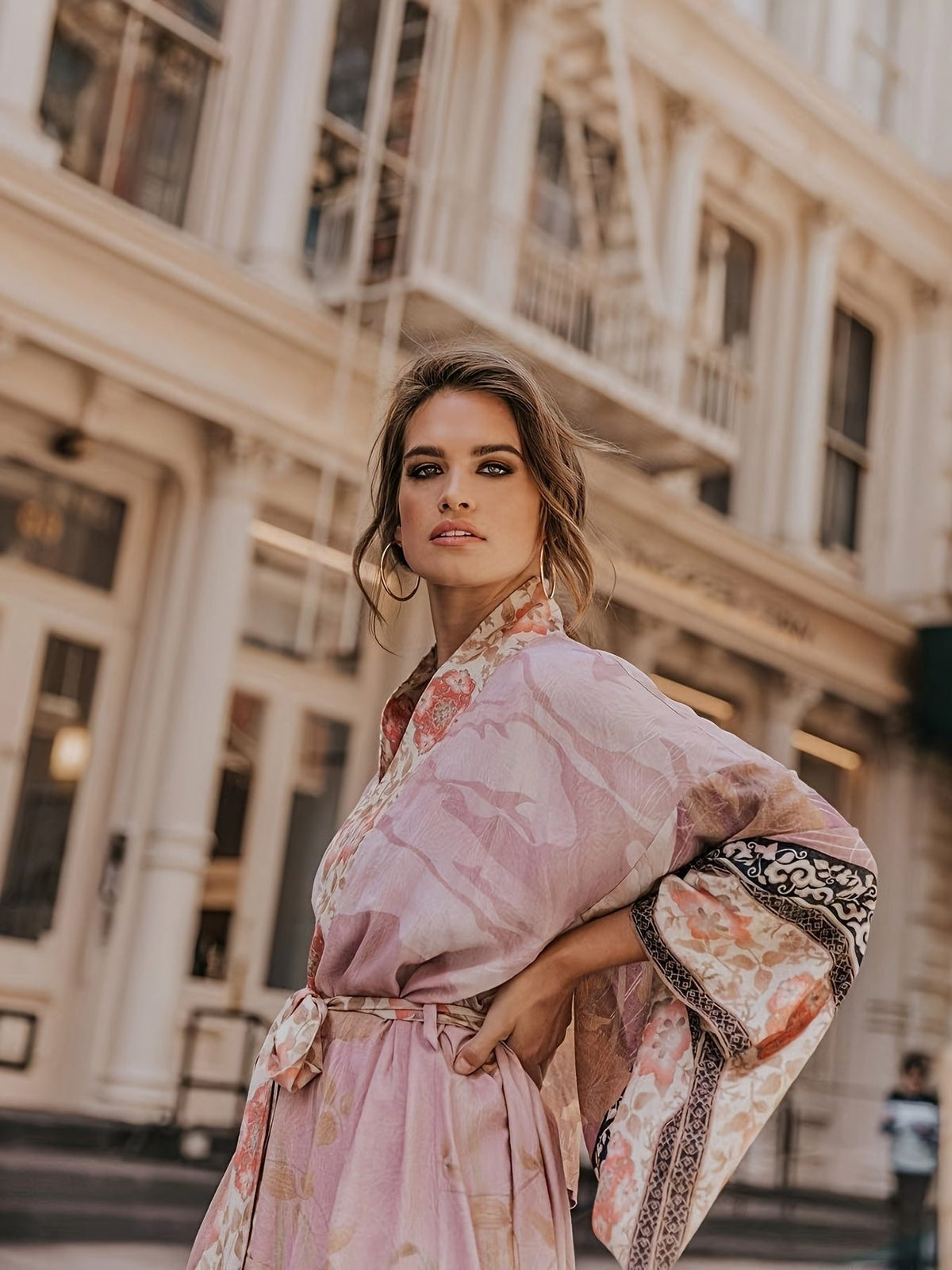 Floral Print Kimono Robe for Women - View 9