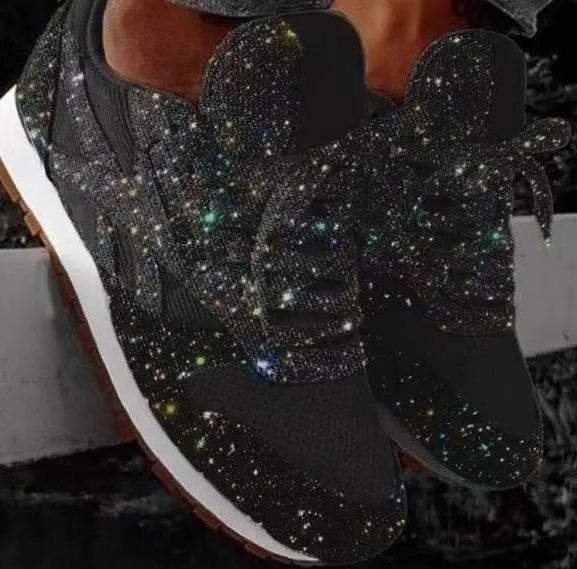 Glitter Sequin Sneakers for Women