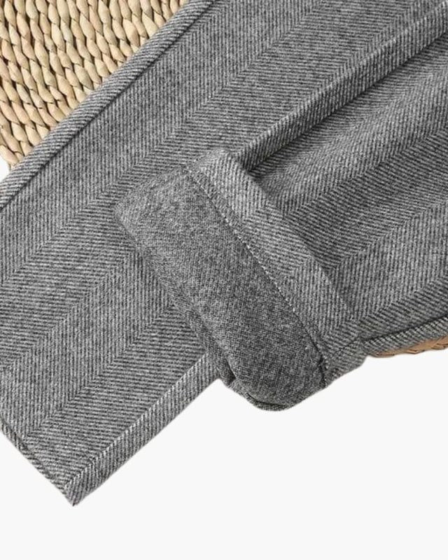 High Waist Tailored Wool Trousers for Women - View 8