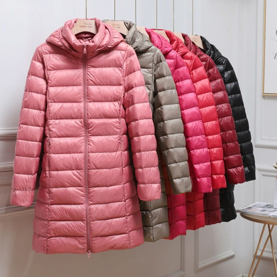 Hooded Down Puffer Jacket for Women