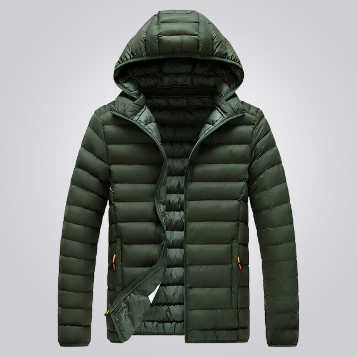 Hooded Longline Puffer Jacket for Women - Green (Almost Sold Out)