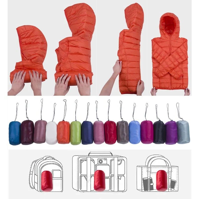 Hooded Padded Puffer Jacket for Women - View 2