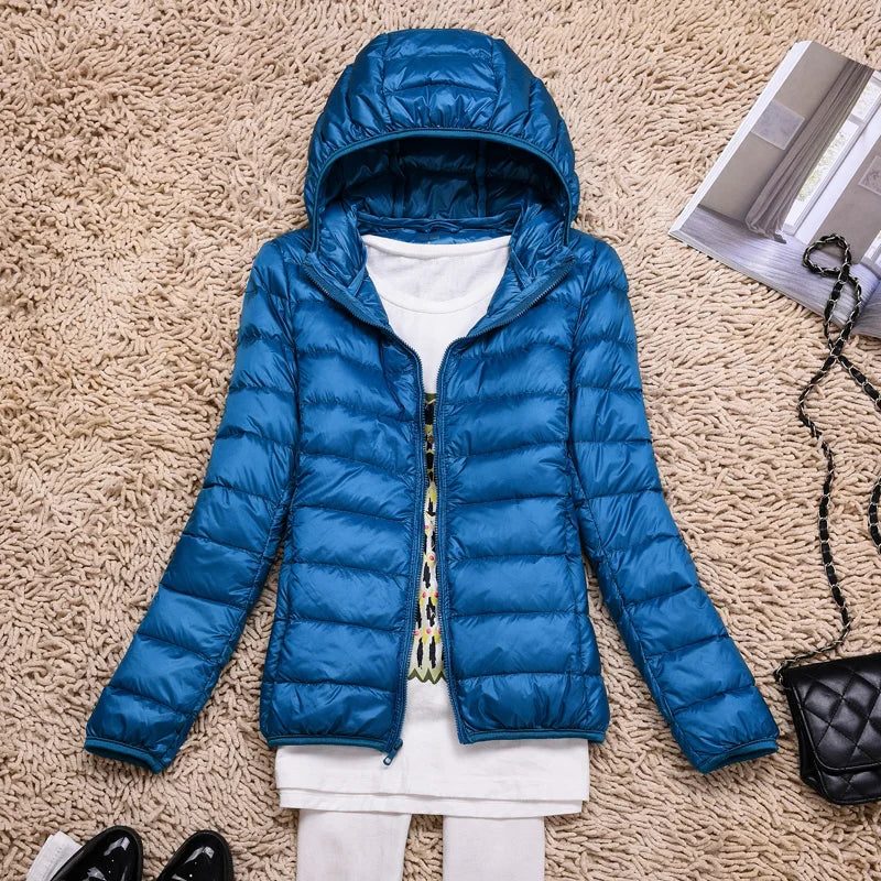 Hooded Padded Puffer Jacket for Women - View 7