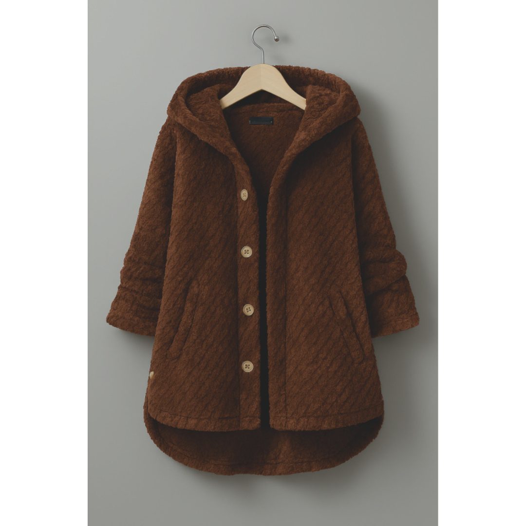 Hooded Quilted Cardigan for Women