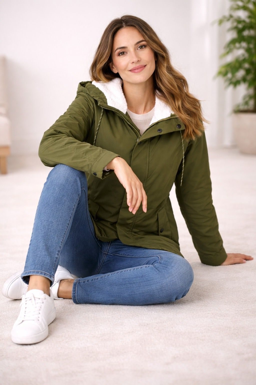 Hooded Quilted Parka Coat for Women - View 2