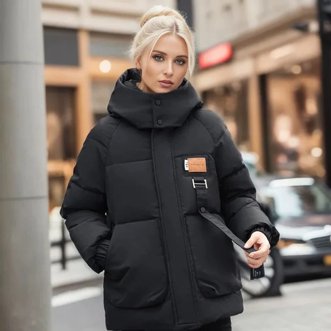 Hooded Quilted Puffer Winter Jacket for Women