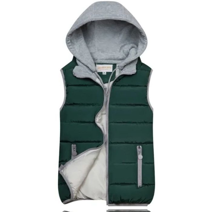 Hooded Quilted Vest for Women