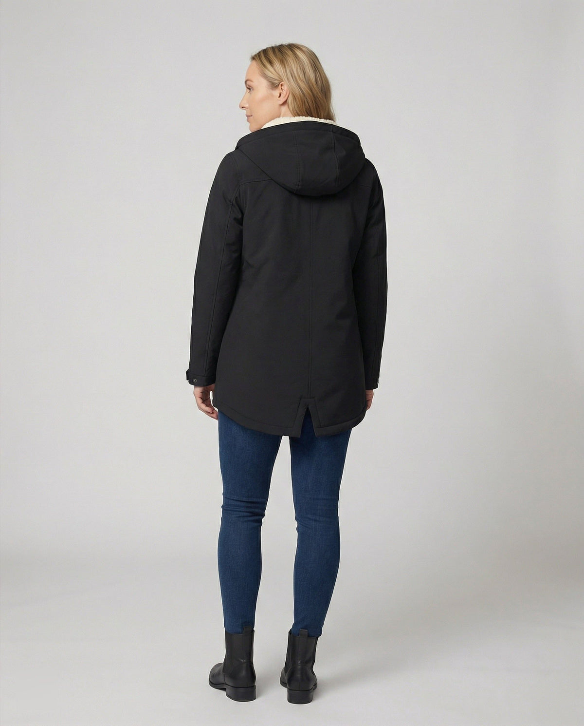 Hooded Sherpa-Lined Parka Jacket for Women - View 4