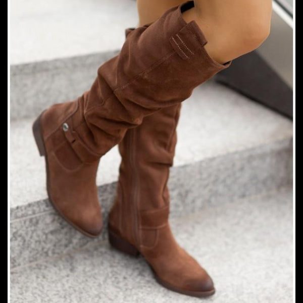 Knee High Suede Winter Boots for Women