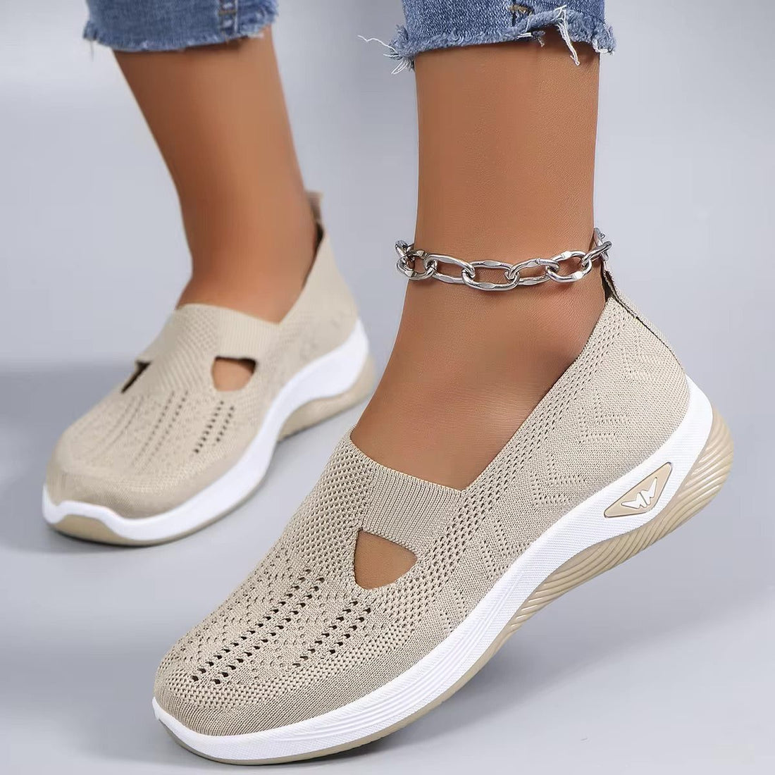 Knit Slip-On Sneakers for Women