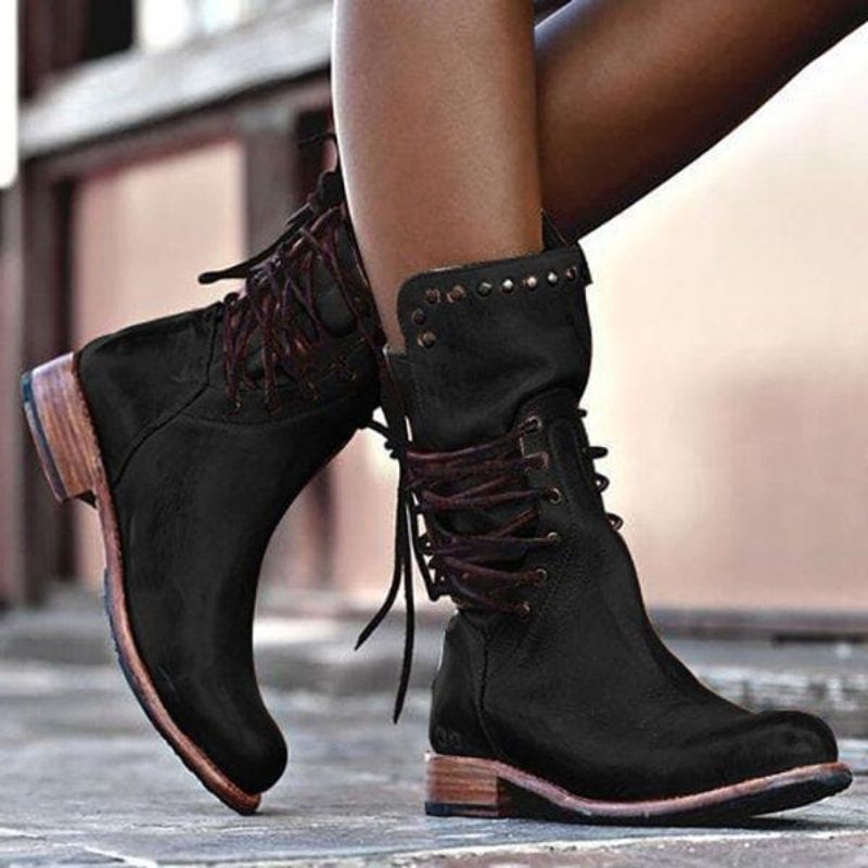 Lace-Up Ankle Boots for Women
