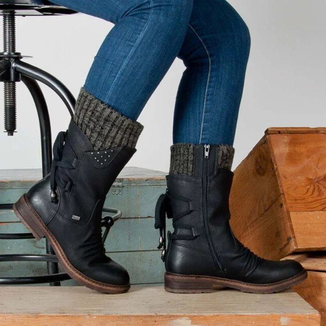 Lace-Up Ankle Boots for Women