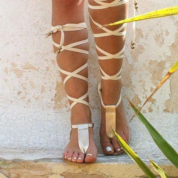 Lace-Up Gladiator Sandals for Women - View 3