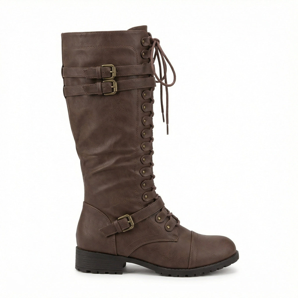 Lace-Up Knee High Boots for Women