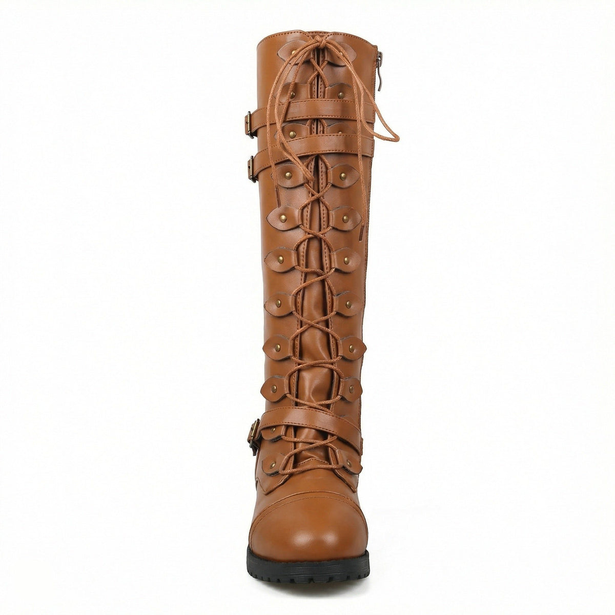 Lace-Up Knee High Boots for Women - View 9