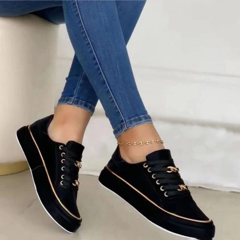 Lace-Up Platform Sneakers for Women